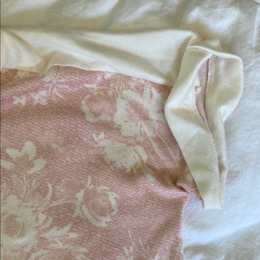 ✨Lucky Brand Pink and White Floral Pajama Top - Large - Picture 4 of 5